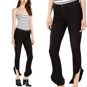 JOE'S JEANS The Icon Ruffle Hem Skinny Fit Jeans, size 29